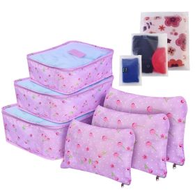 9Pcs Clothes Storage Bags Water-Resistant Travel Luggage Organizer Clothing Packing Cubes for Blouse Hosiery Stocking Underwear (Color: PPLCherry)