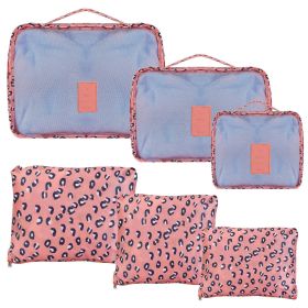 9Pcs Clothes Storage Bags Water-Resistant Travel Luggage Organizer Clothing Packing Cubes for Blouse Hosiery Stocking Underwear (Color: Leopard)